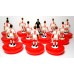 Subbuteo Andrew Table Soccer Fortuna Dusseldorf 1979-1980 on classic Hasbro bases